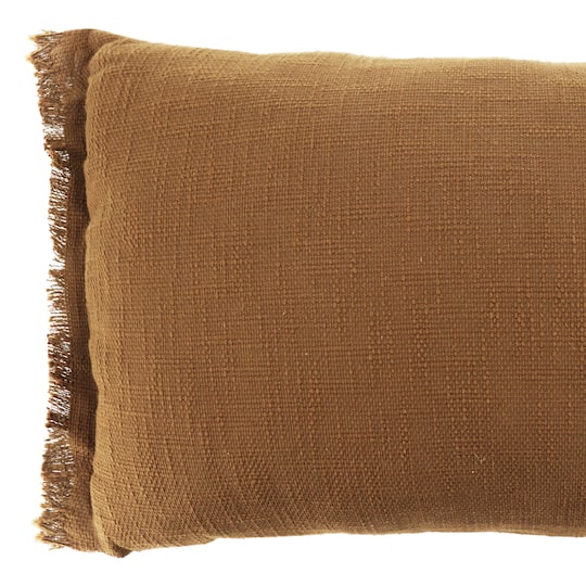 25.5" x 16" Dark Brown Lumbar Pillow by Ashland®